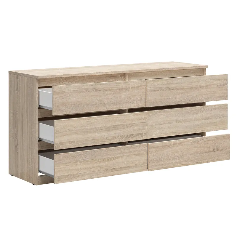 Commode 6 tiroirs Edwin Bois clair