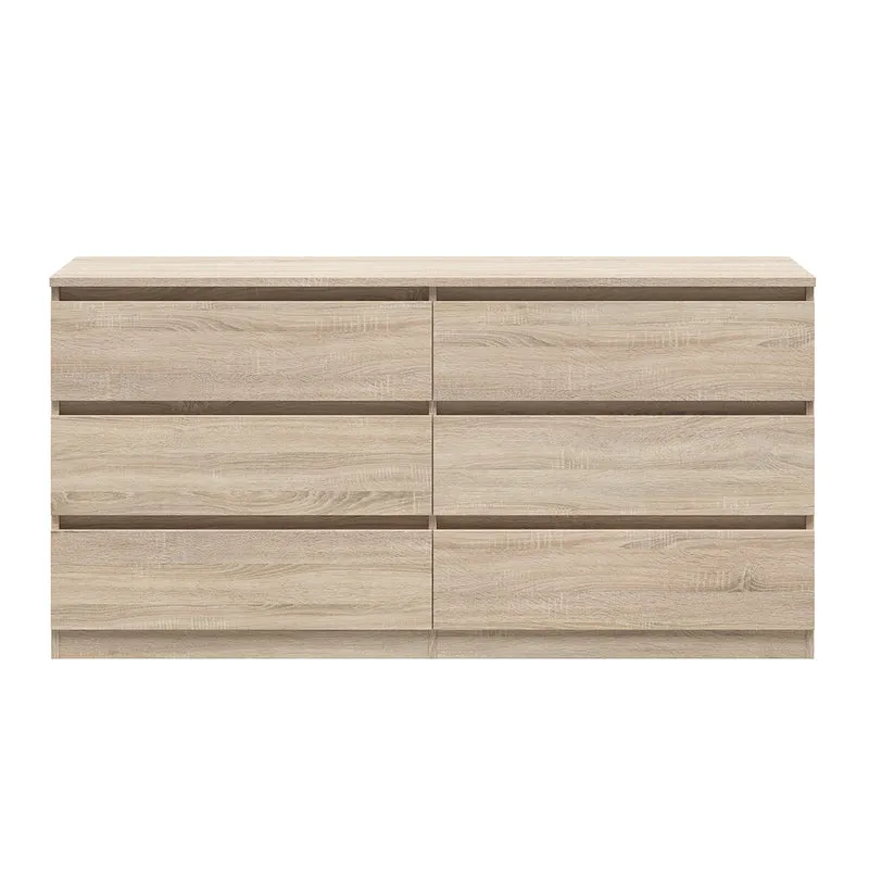 Commode 6 tiroirs Edwin Bois clair