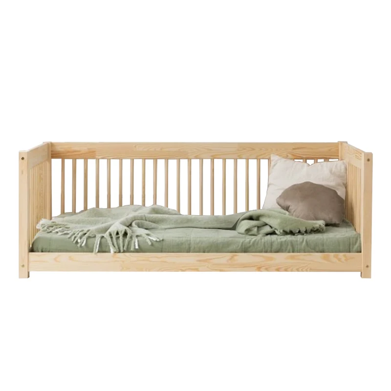 Lit banquette 70x140 sommier inclus Perrine Bois