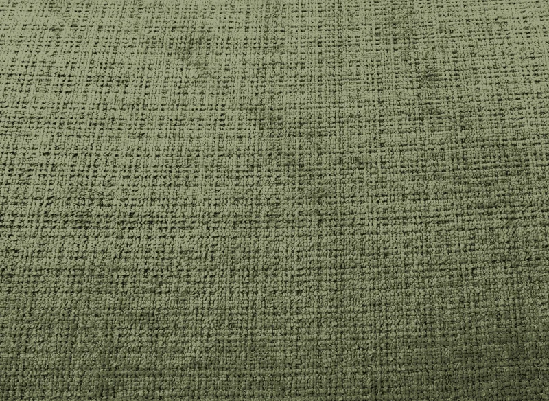 Canapé d'angle convertible avec coffre en velours chiné vert olive MAHLONE - Angle droit