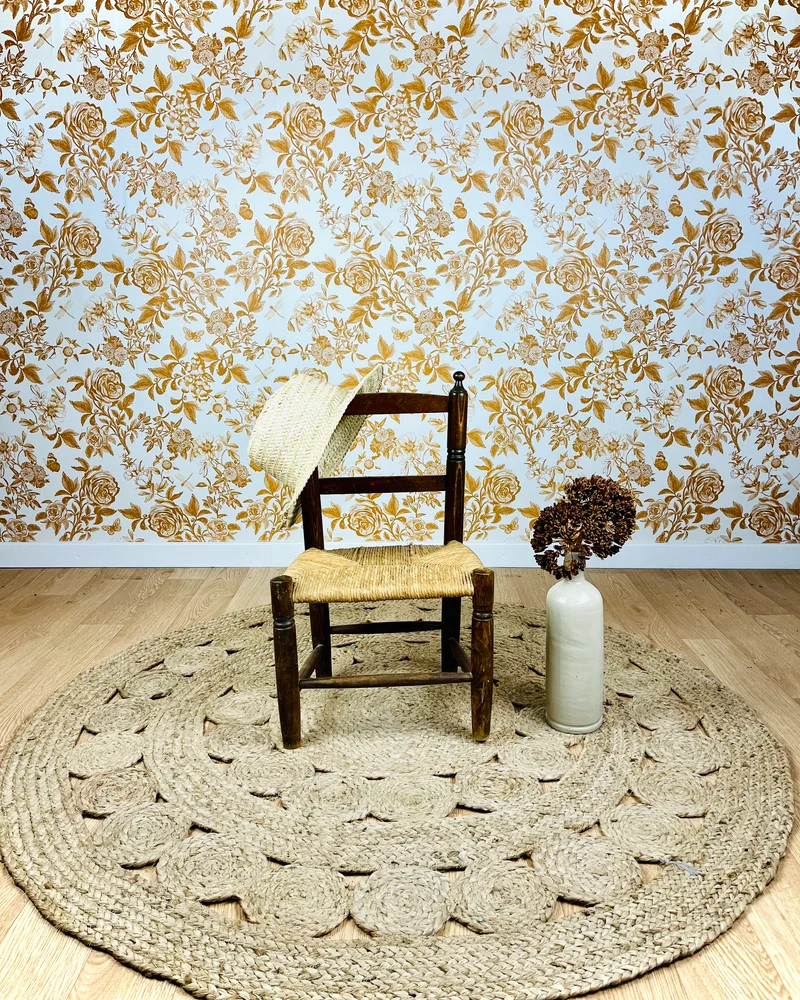 Chaise paillée pour enfant