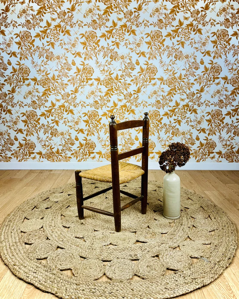 Chaise paillée pour enfant