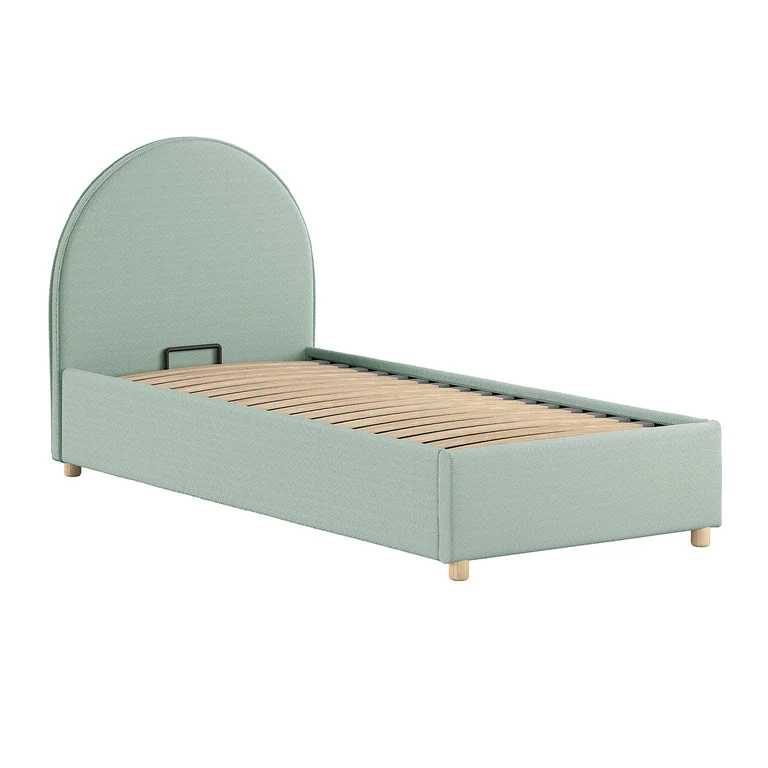 Lit coffre 90x200 sommier inclus Vipack Moon Vert