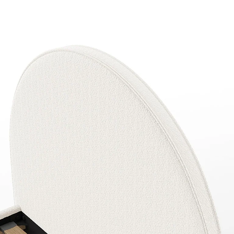 Lit coffre 140x200 sommier inclus Vipack Moon Blanc