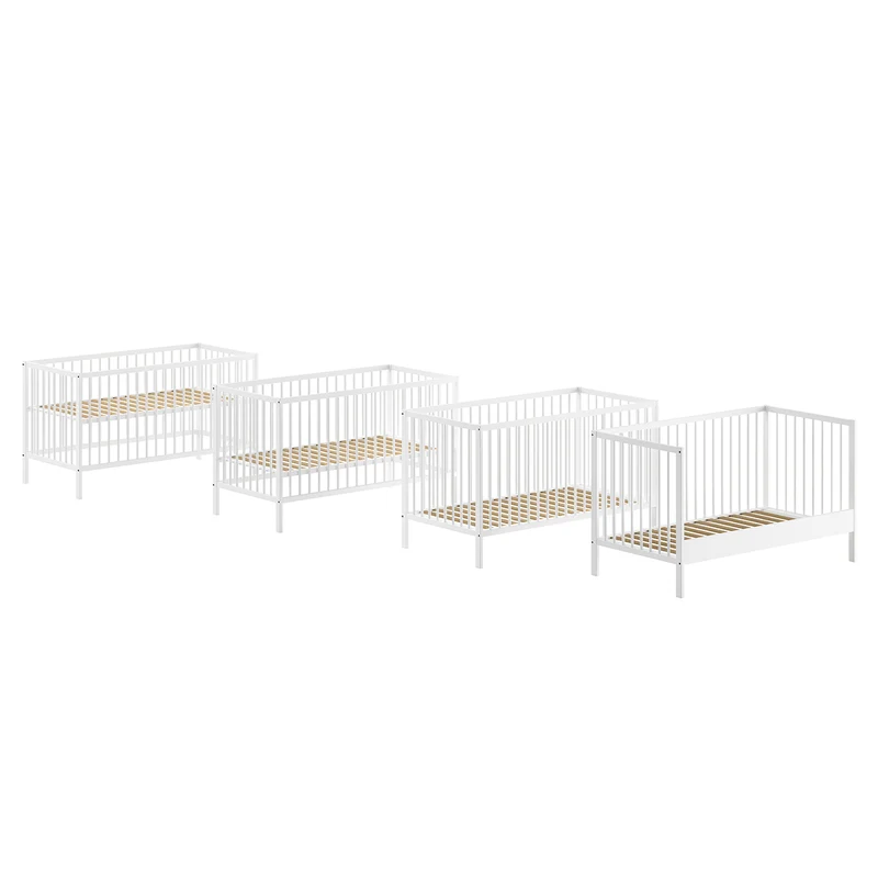 Lit évolutif 70x140 et Table à langer Vipack Meryl Blanc