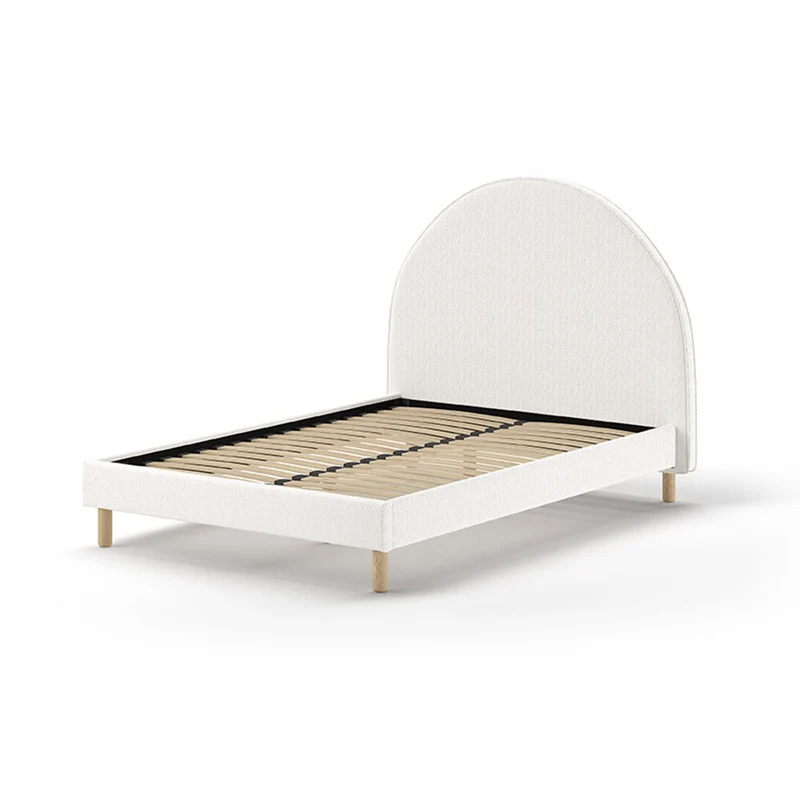 Lit 140x200 sommier inclus Vipack Moon Blanc