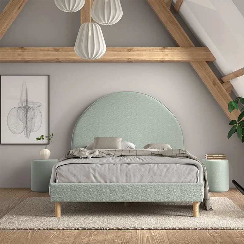 Lit 140x200 sommier inclus Vipack Moon Vert