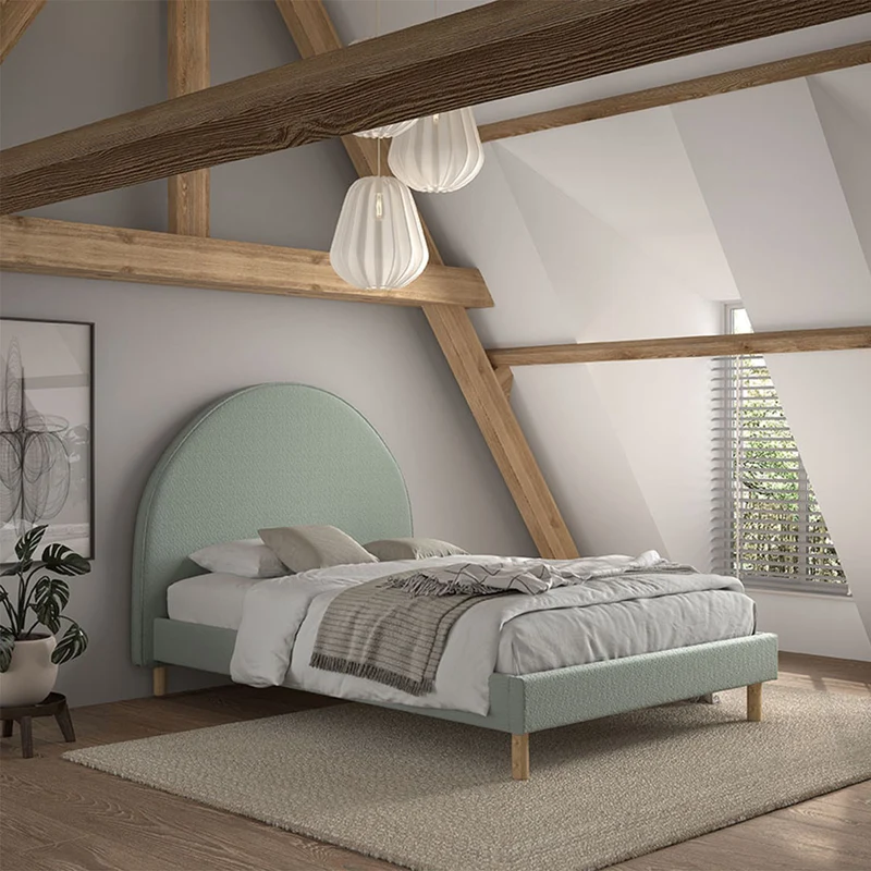 Lit 140x200 sommier inclus Vipack Moon Vert