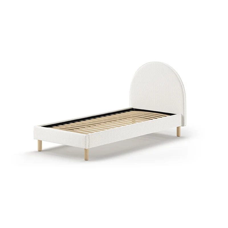 Lit 90x200 sommier inclus Vipack Moon Blanc