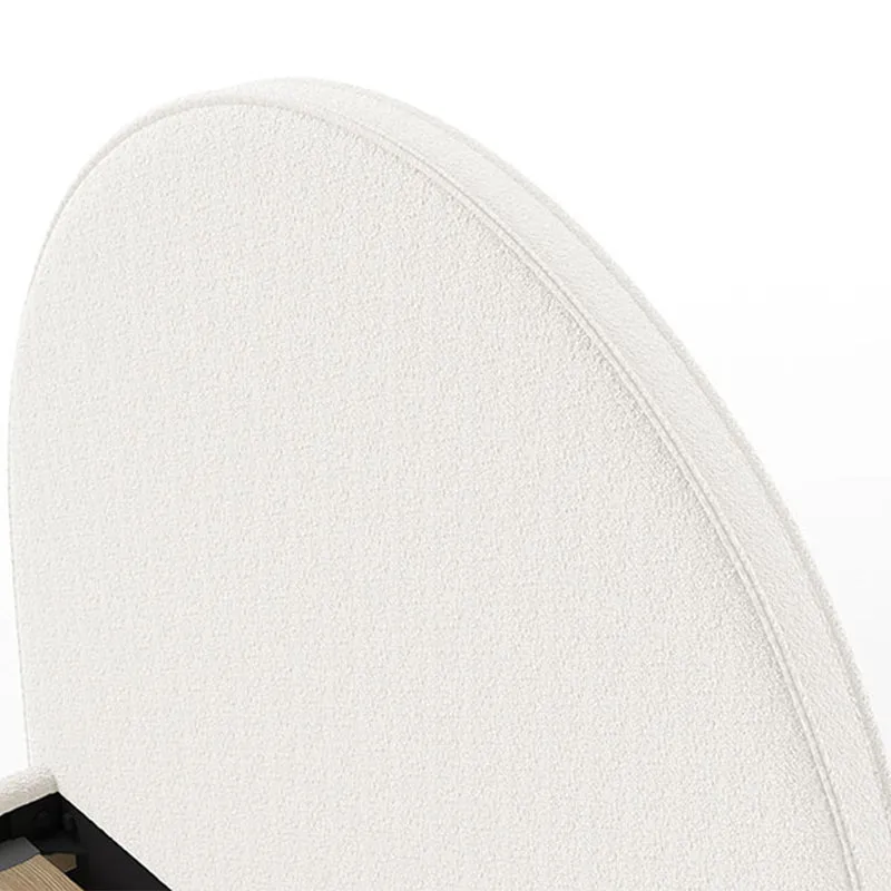 Lit 90x200 sommier inclus Vipack Moon Blanc