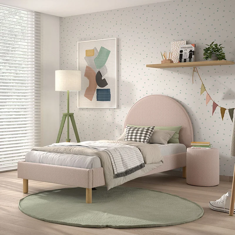 Lit 90x200 sommier inclus Vipack Moon Rose