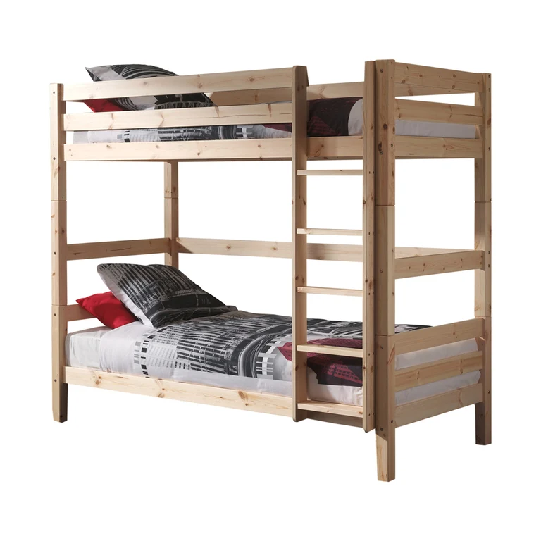 Lit Superposé 90x200 Hauteur 180 cm Sommier Inclus Vipack Pino - Bois