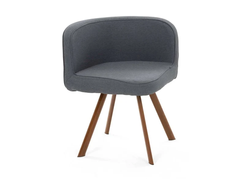 Ensemble table + 4 chaises encastrables grises FLEN