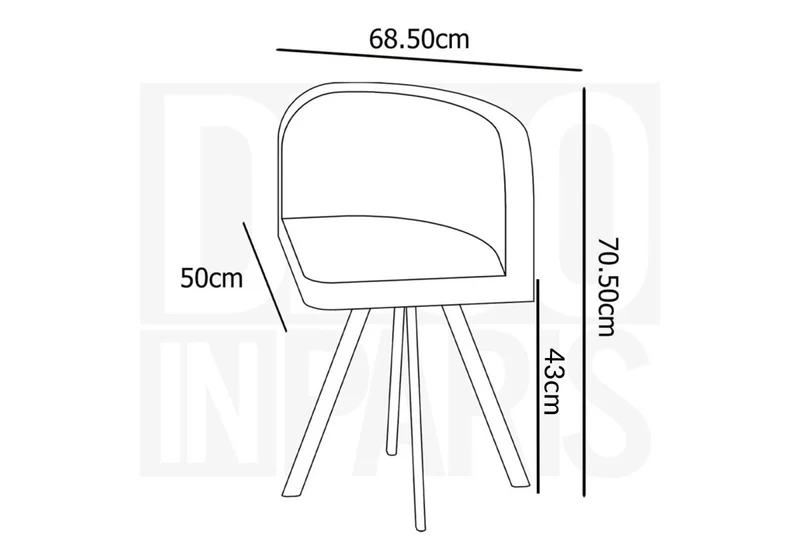Ensemble table + 4 chaises encastrables grises FLEN