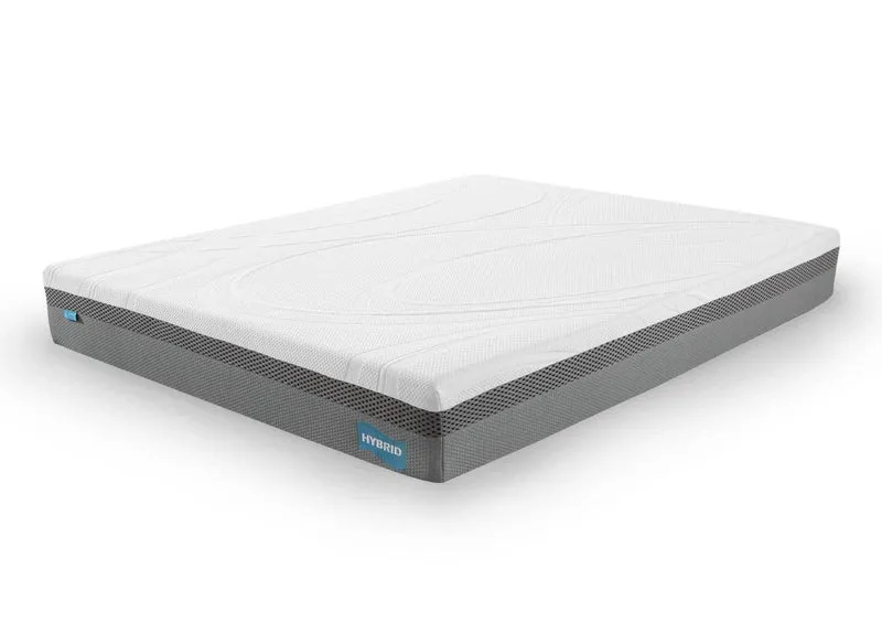Matelas HYBRID 180 x 200 cm ressorts ensachés et mémoire de forme épaisseur 26 cm