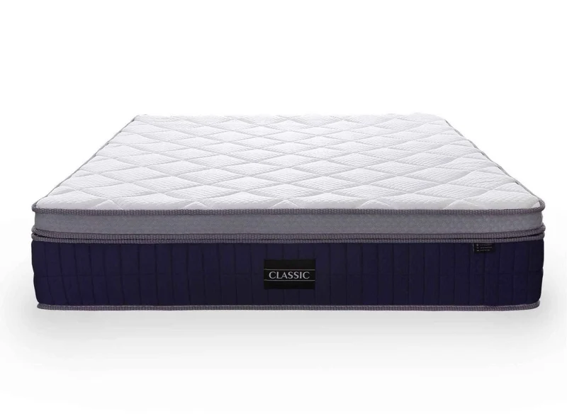 Matelas hybride CLASSIC 140 x 190 cm ressorts ensachés et mémoire de forme épaisseur 31 cm