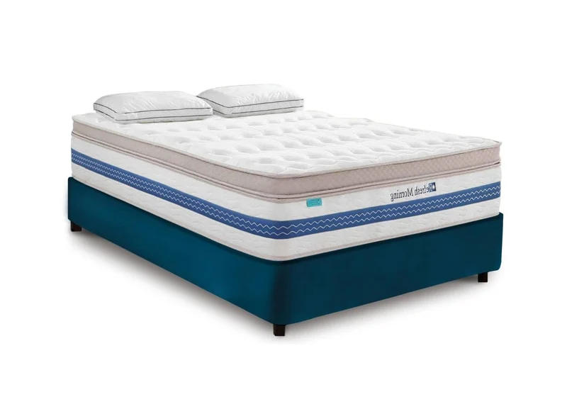 Matelas hybride REFRESH 160 x 200 cm ressorts ensachés et mémoire de forme épaisseur 32 cm