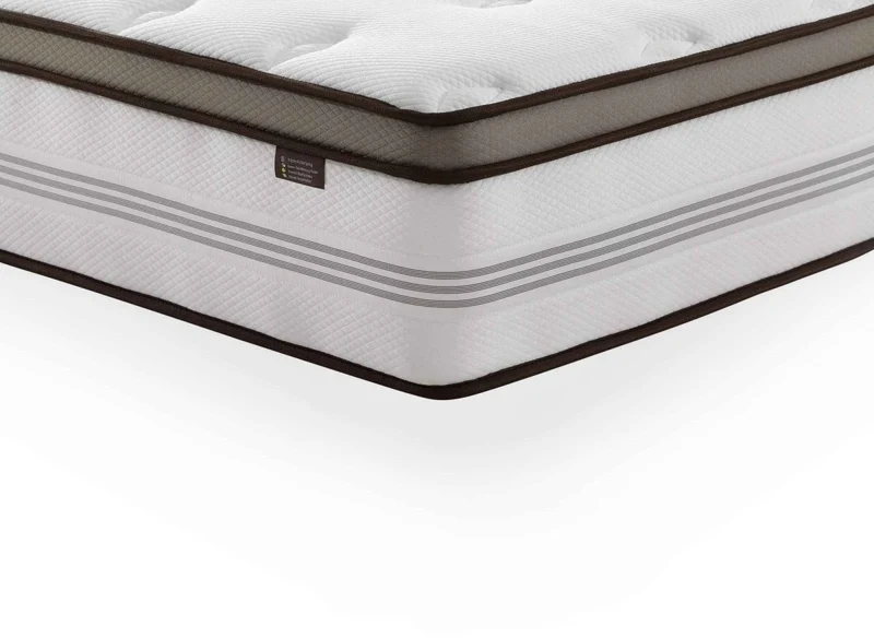 Matelas hybride ROYAL LUX 180 x 200 cm ressorts ensachés et mémoire de forme épaisseur 31 cm