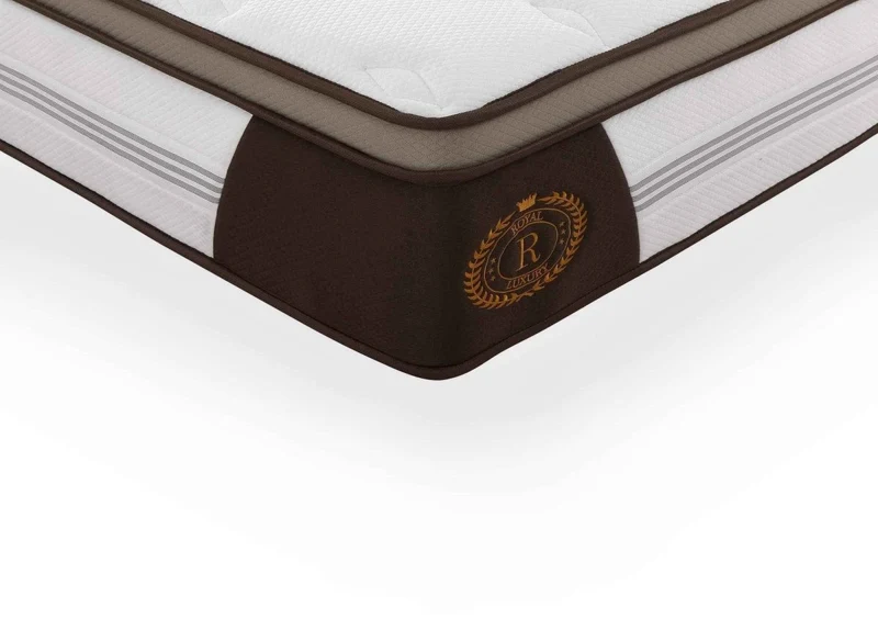 Matelas hybride ROYAL LUX 160 x 200 cm ressorts ensachés et mémoire de forme épaisseur 31 cm