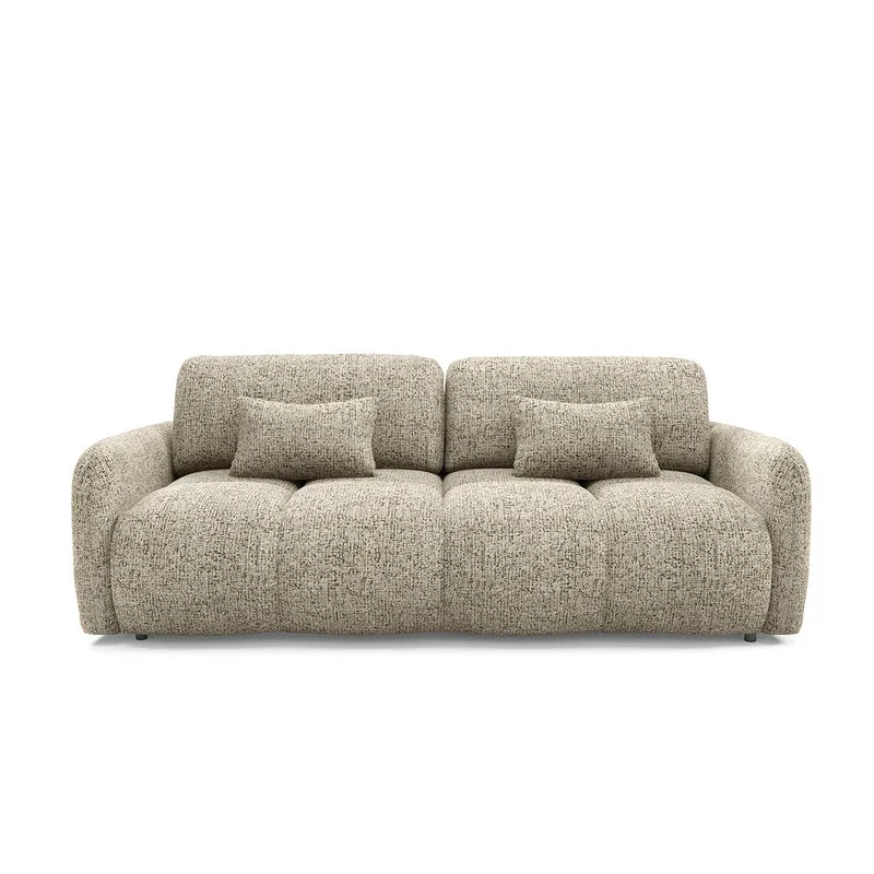 Canapé 3 places convertible avec coffre Vittoria Beige chiné