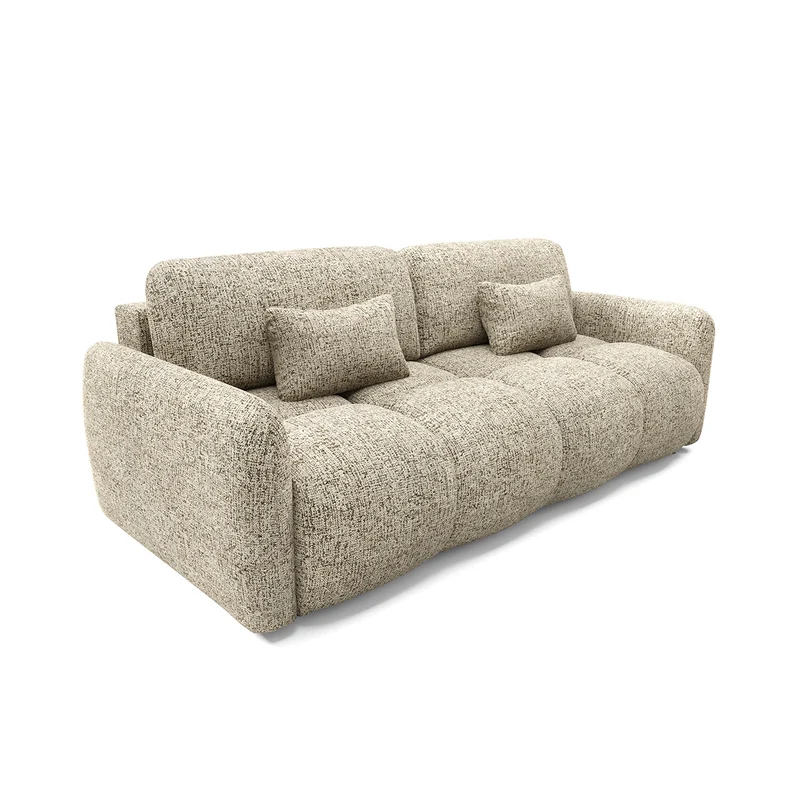 Canapé 3 places convertible avec coffre Vittoria Beige chiné