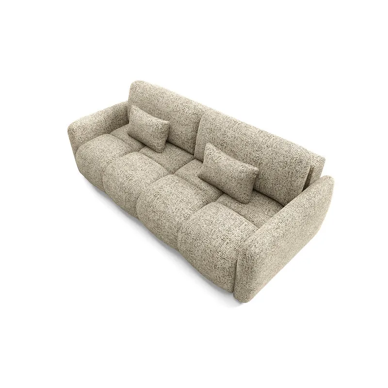 Canapé 3 places convertible avec coffre Vittoria Beige chiné