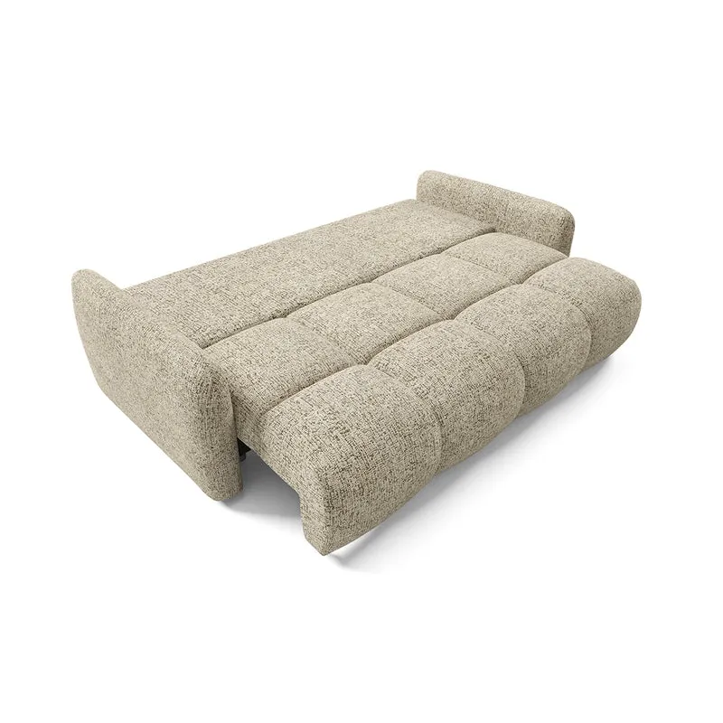 Canapé 3 places convertible avec coffre Vittoria Beige chiné