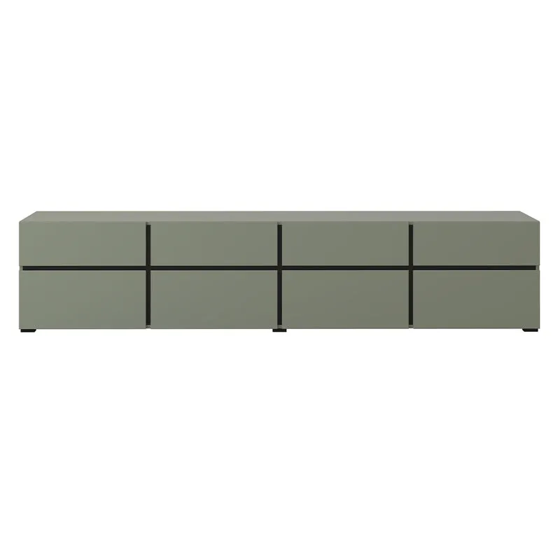 Meuble TV 4 portes 225 cm Lilia Vert