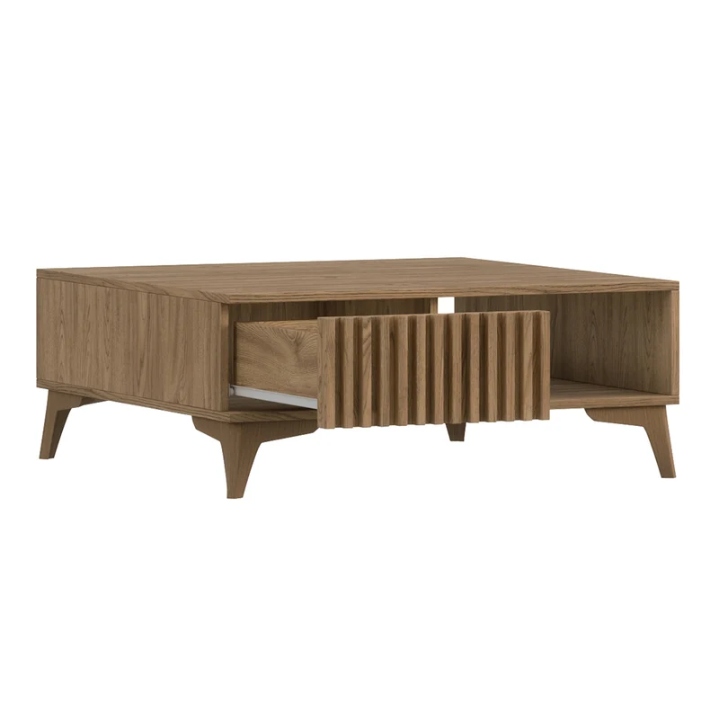 Table basse 1 tiroir 1 niche Esteban Bois