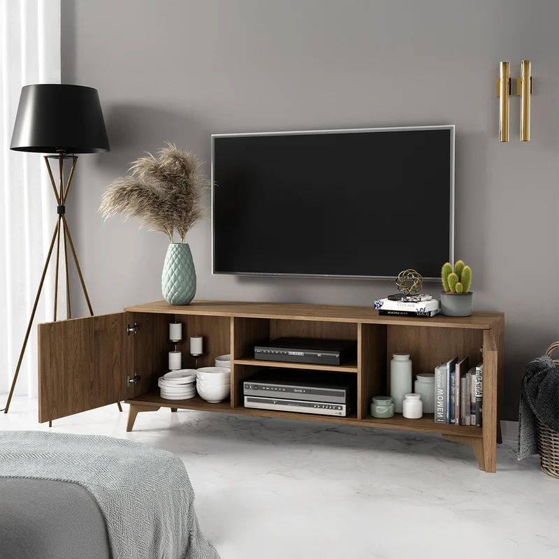 Meuble TV 2 portes 150 cm Esteban Bois