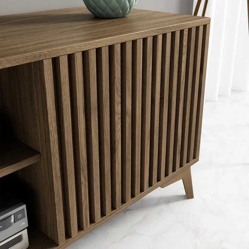 Meuble TV 2 portes 150 cm Esteban Bois