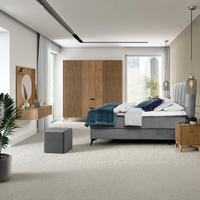 Coiffeuse murale 1 tiroir 1 miroir Esteban Bois