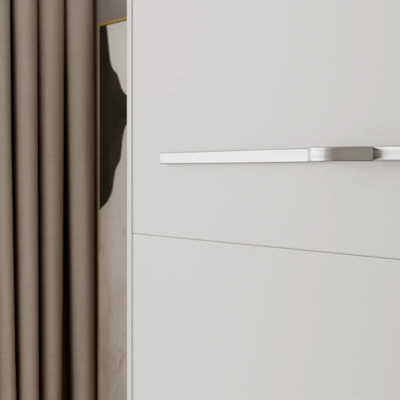 Lit escamotable 140x200 vertical sommier inclus Devon Blanc