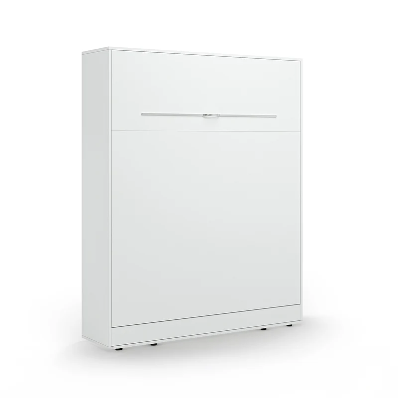 Lit escamotable 160x200 vertical sommier inclus Devon Blanc