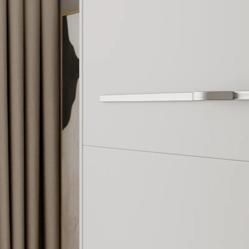 Lit escamotable 160x200 vertical sommier inclus Devon Blanc