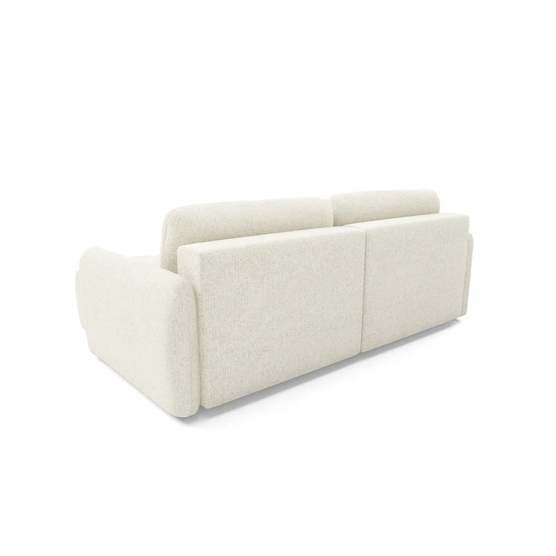 Canapé d'angle réversible convertible Vittoria Blanc Cassé