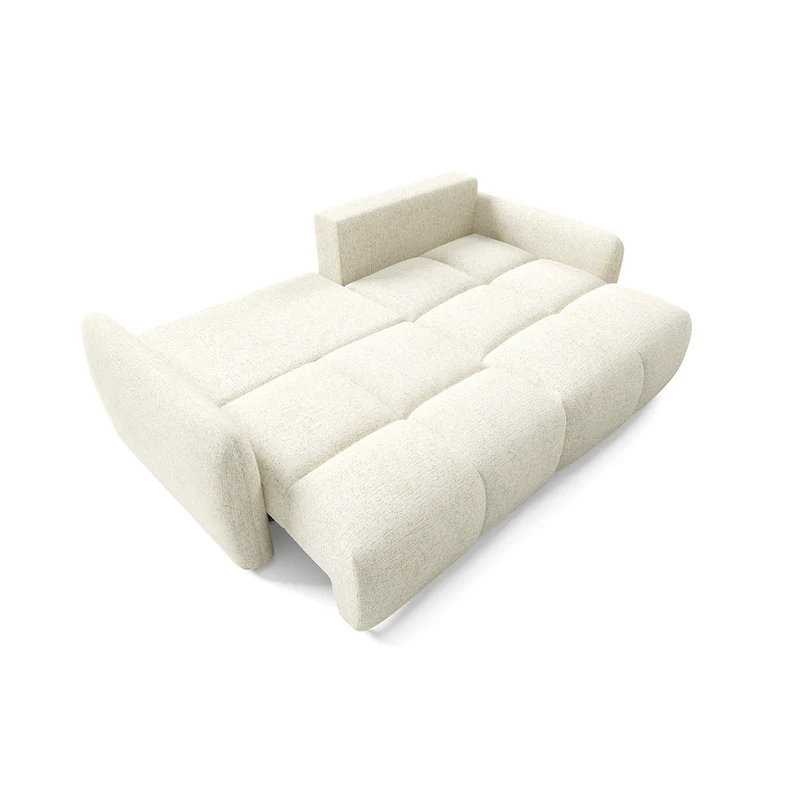Canapé d'angle réversible convertible Vittoria Blanc Cassé