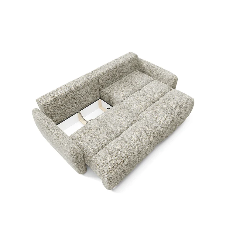 Canapé d'angle réversible convertible Vittoria Gris chiné