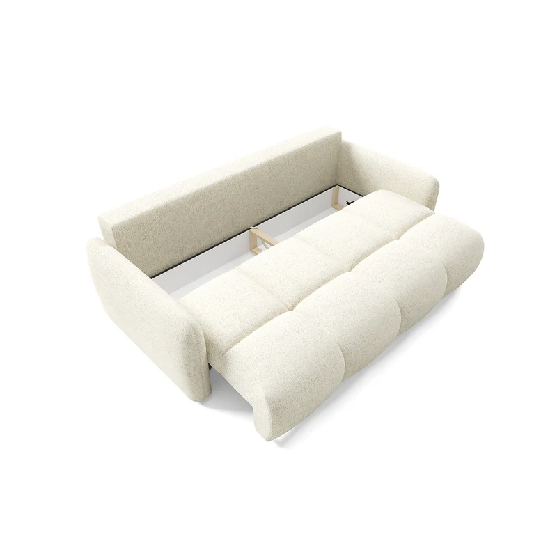 Canapé 3 places convertible avec coffre Vittoria Blanc cassé