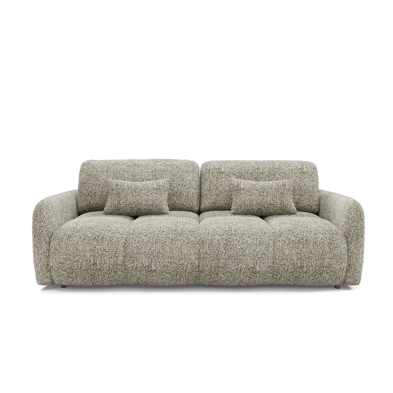 Canapé 3 places convertible avec coffre Vittoria Gris chiné