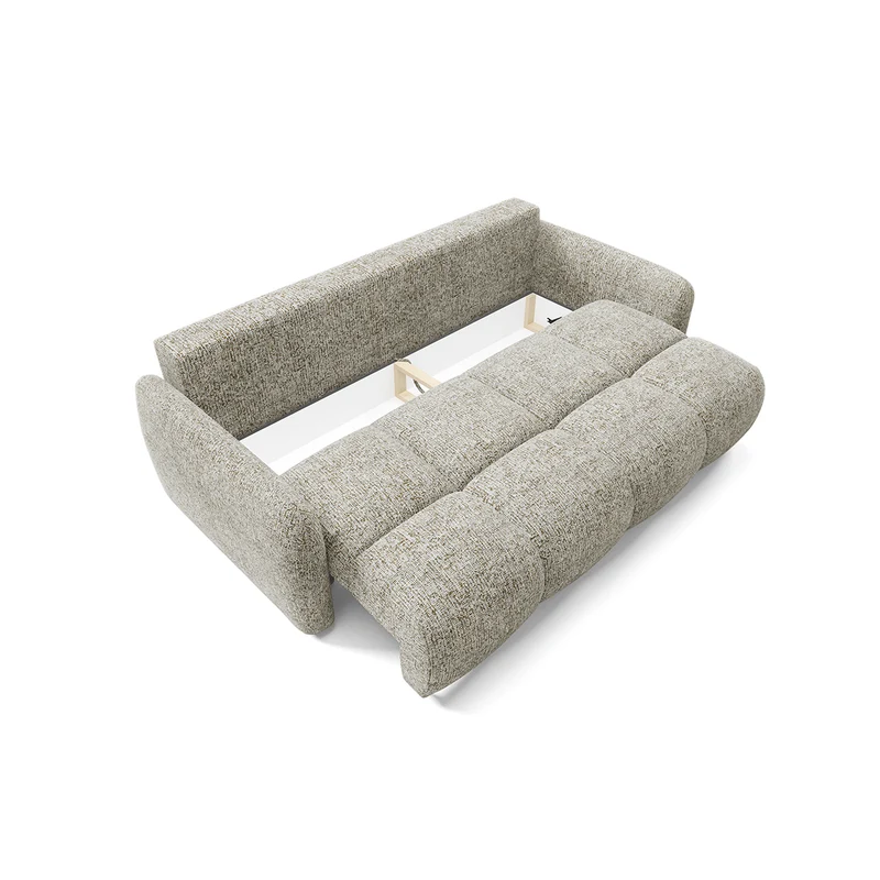 Canapé 3 places convertible avec coffre Vittoria Gris chiné