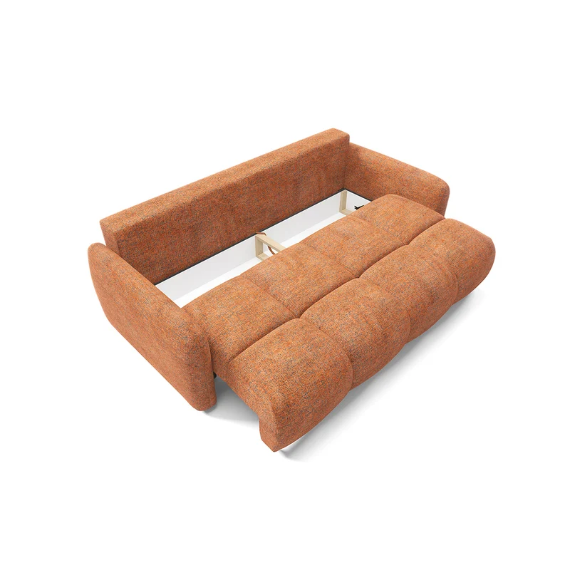 Canapé 3 places convertible avec coffre Vittoria Orange