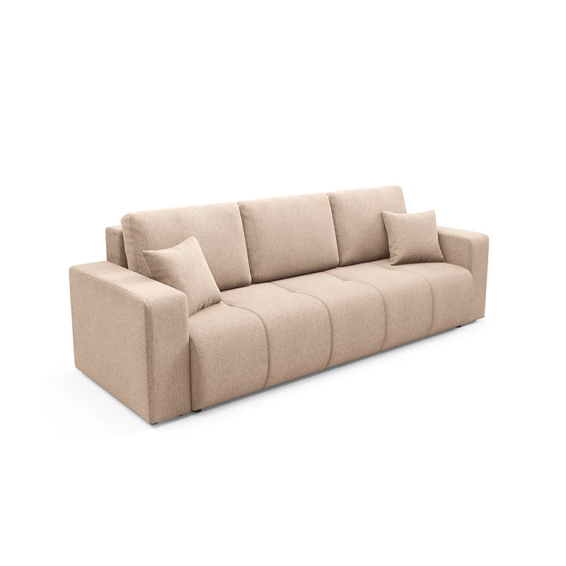 Canapé 3 places convertible avec coffre Vasco Beige