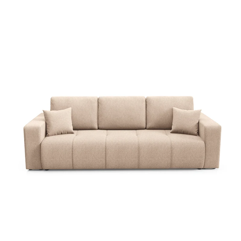 Canapé 3 places convertible avec coffre Vasco Beige