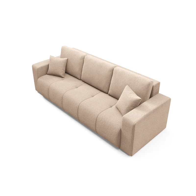 Canapé 3 places convertible avec coffre Vasco Beige