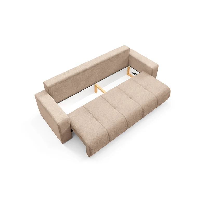 Canapé 3 places convertible avec coffre Vasco Beige