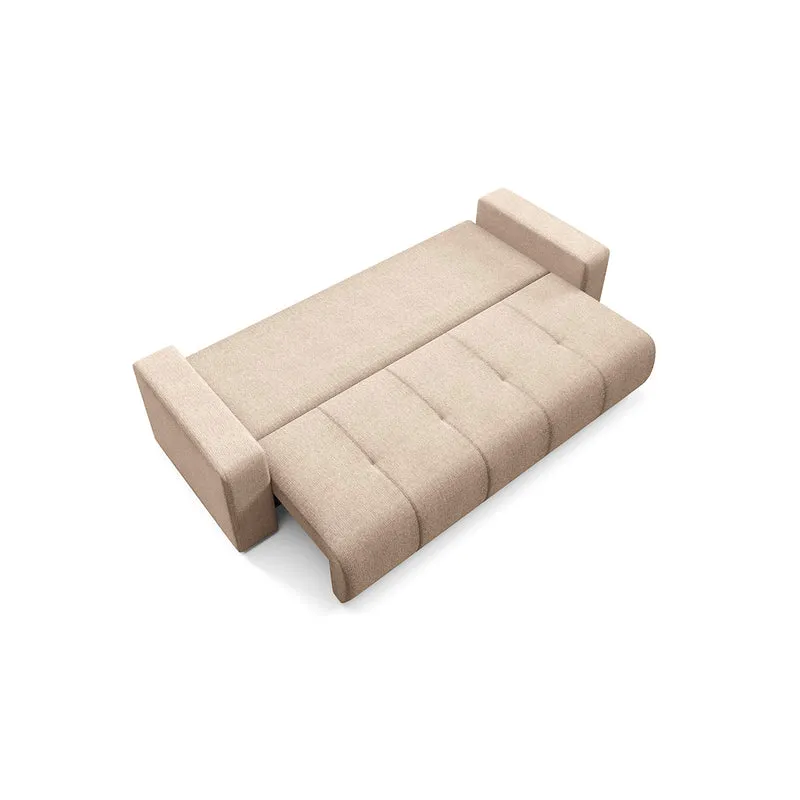 Canapé 3 places convertible avec coffre Vasco Beige