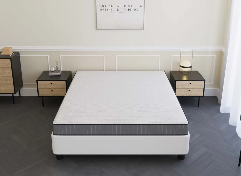 Matelas en mousse 140 x 190 cm épaisseur 15 cm WOLK