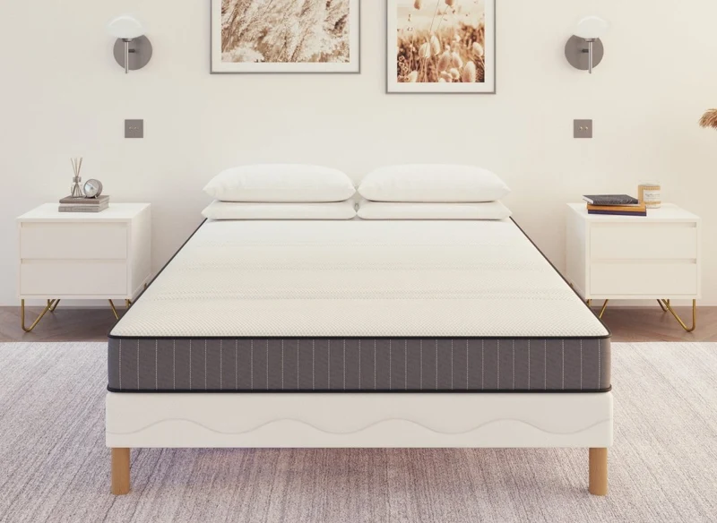 Matelas en mousse 140 x 190 cm épaisseur 15 cm WOLK