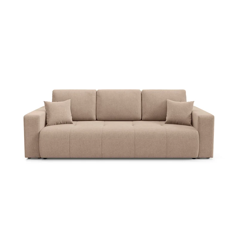 Canapé 3 places convertible avec coffre Giulia Beige